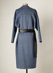 Manteau long bleu ON PARLE DE VOUS pour femme seconde vue