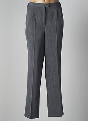 Pantalon droit gris LORENZO FERRERI pour femme