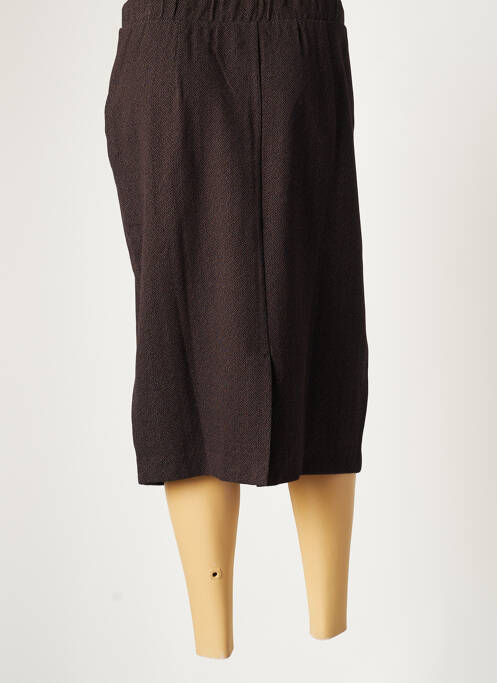 Jupe mi-longue marron KYRA pour femme