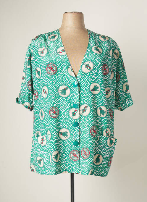 Top vert KARTING pour femme