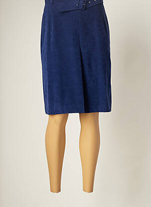 Jupe mi-longue bleu EXALTATION femme