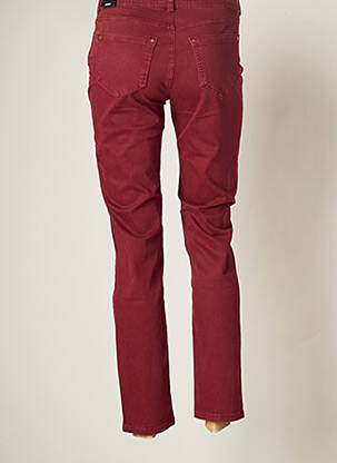 Pantalon 7/8 stretch taille normale rouge JENSEN femme