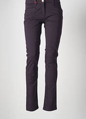 Pantalon droit violet LA CIBLE ROUGE pour femme seconde vue