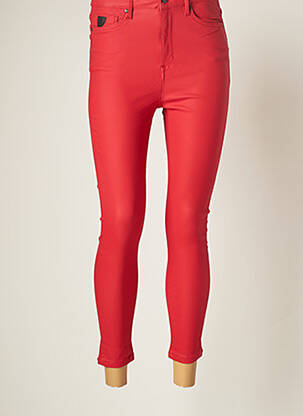 Pantalon 7/8 rouge LOIS pour femme