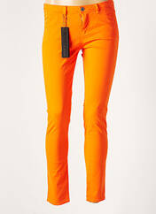 Pantalon chino orange SCHOOL RAG pour femme seconde vue