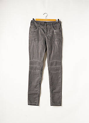 Pantalon slim tissage enduit taille normale gris NÜ femme