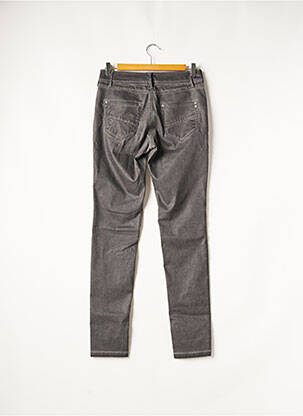 Pantalon slim tissage enduit taille normale gris NÜ femme