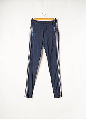 Pantalon slim taille basse taille basse bleu NÜ femme