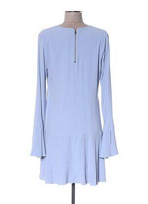 Robe courte fermeture zippée au dos manches longues bleu LIU JO femme