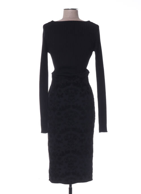 Robe mi-longue noir PINKO pour femme