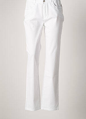 Pantalon droit blanc I.QUING pour femme