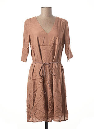 Robe courte manches courtes manches courtes marron CREAM femme