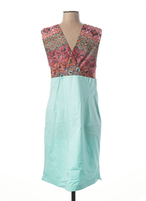 Robe mi-longue bleu LO! LES FILLES pour femme