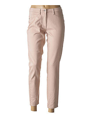 Jegging tissage popeline taille normale rose BARBARA LEBEK femme
