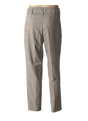 Pantalon droit taille normale taille normale gris F.A.M. femme