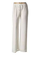 Pantalon large blanc MISS TONIC pour femme seconde vue