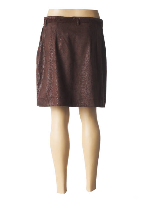 Jupe courte marron LOLESFILLES pour femme