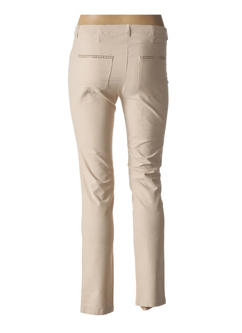 Pantalon slim beige EUGEN KLEIN pour femme