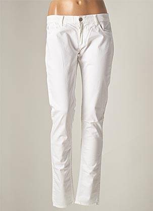 Pantalon slim blanc LE TEMPS DES CERISES pour femme