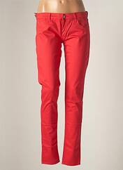 Pantalon slim rouge LE TEMPS DES CERISES pour femme seconde vue