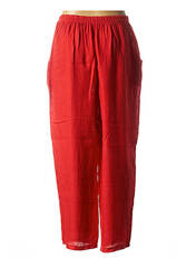 Pantalon large rouge OLIVER JUNG pour femme seconde vue