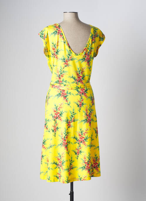 Robe mi-longue jaune KING LOUIE pour femme