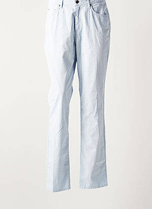 Pantalon droit bleu KANOPE pour femme