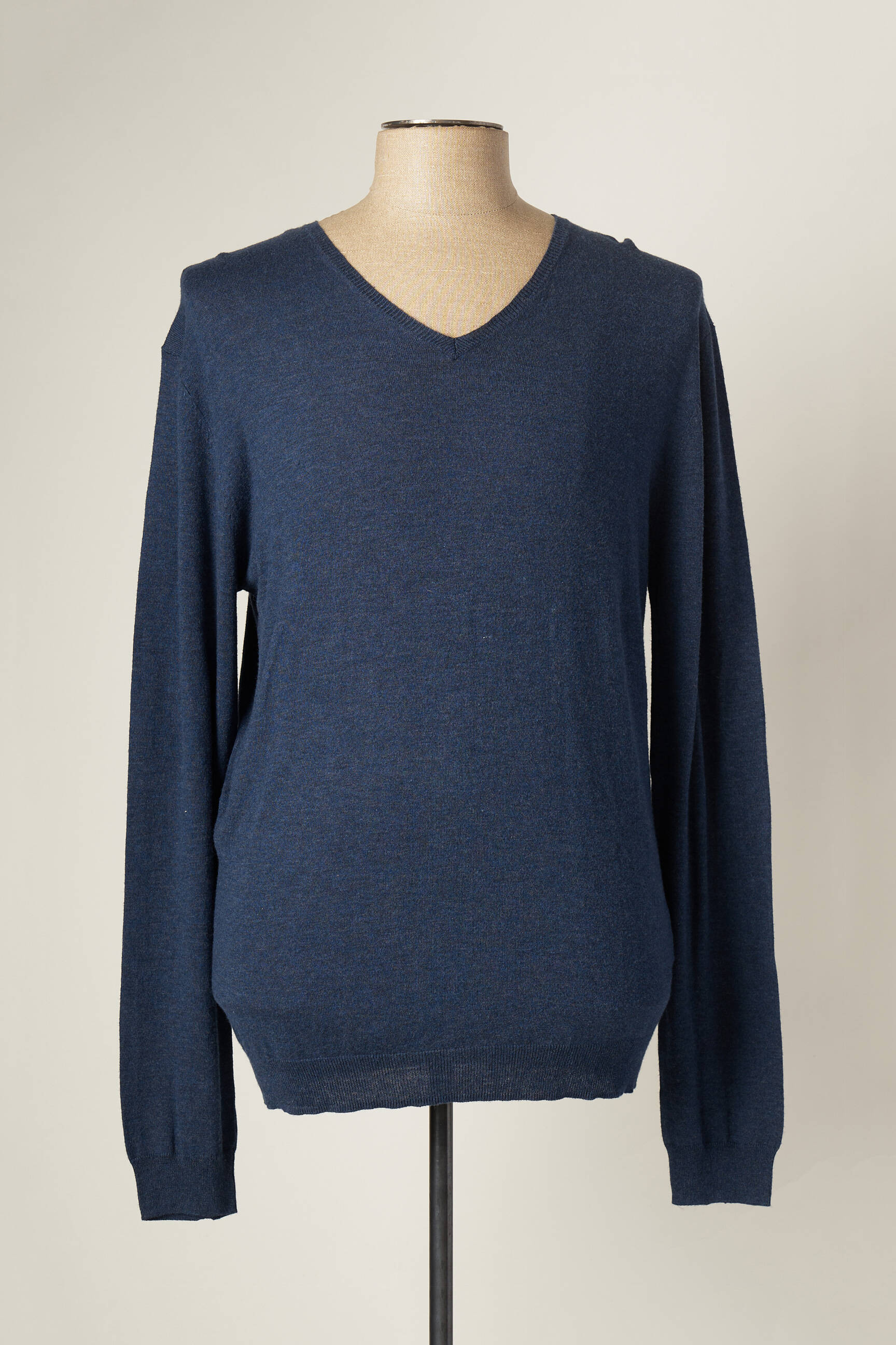 Eleven Paris Pulls Homme De Couleur Bleu En Destockage Bleu00 Modz