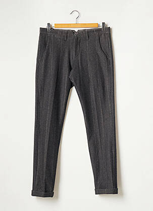 Pantalon droit gris RECYCLED ART WORLD pour homme