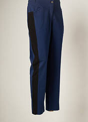 Pantalon droit bleu MALOKA pour femme seconde vue
