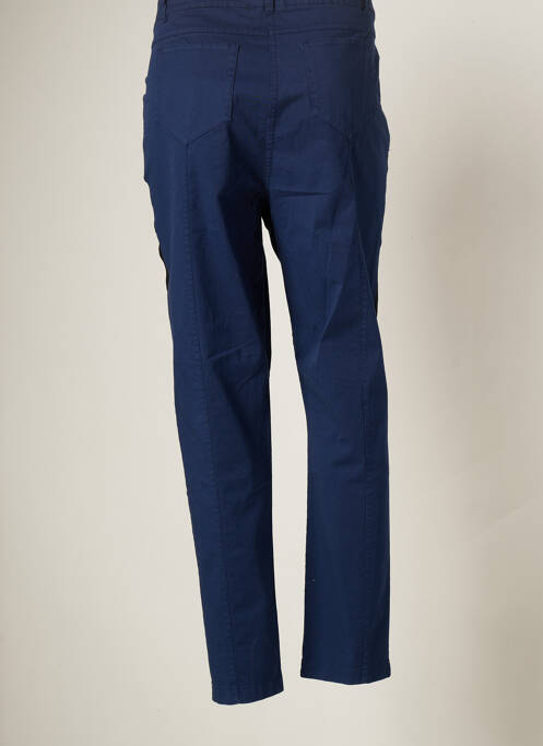 Pantalon droit bleu MALOKA pour femme