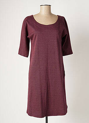 Robe courte manches courtes manches courtes violet MYRINE ANTWERP femme