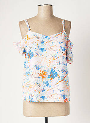T-shirt imprimé fantaisie manches courtes orange TIFFOSI femme