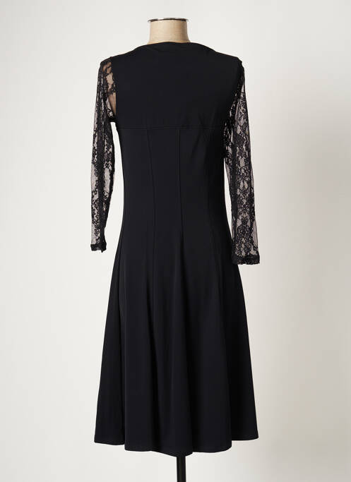 Robe mi-longue noir MALOKA pour femme