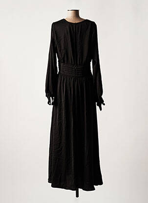 Robe longue manches longues manches longues noir NÜ femme