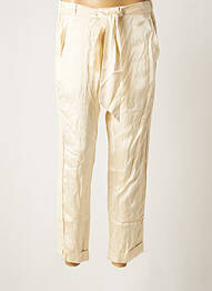 Pantalon droit taille normale taille normale beige NÜ femme