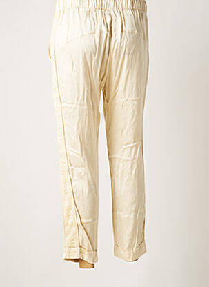 Pantalon droit taille normale taille normale beige NÜ femme