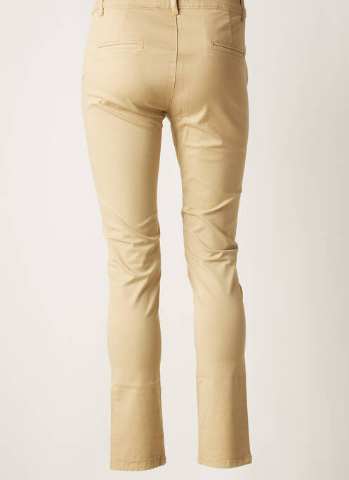 Pantalon chino beige LAUREN VIDAL pour femme