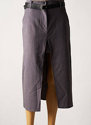 Jupe longue taille normale gris DIXIE femme