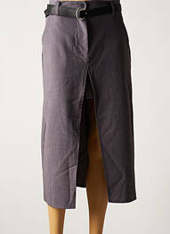 Jupe longue taille normale gris DIXIE femme