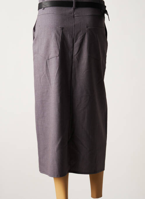 Jupe longue gris DIXIE pour femme