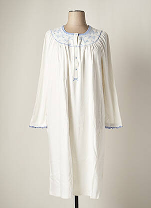 Chemise de nuit blanc GLORIA BARONI pour femme