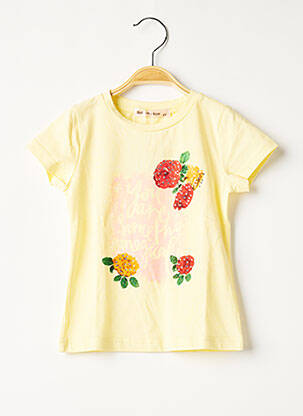 T-shirt jaune DOLPHIN'S BOW pour fille