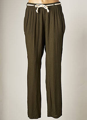 Pantalon droit vert GRIFFON pour femme