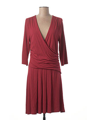 Robe mi-longue rouge LA FEE MARABOUTEE pour femme