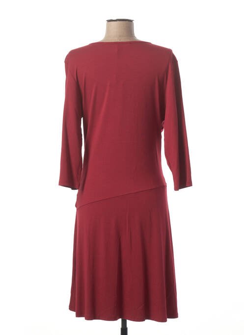 Robe mi-longue rouge LA FEE MARABOUTEE pour femme