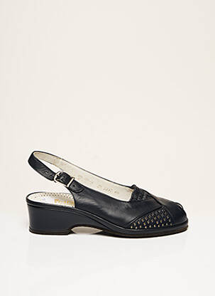 Chaussures de confort tissage satiné talon de 4 à 6cm noir ROHDE femme