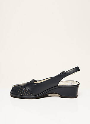 Chaussures de confort tissage satiné talon de 4 à 6cm noir ROHDE femme