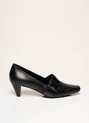 Escarpins tissage satiné talon de 4 à 6cm noir HOGL femme