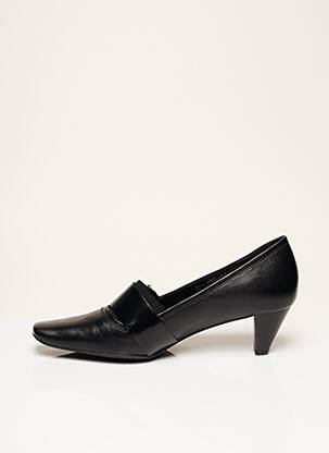 Escarpins tissage satiné talon de 4 à 6cm noir HOGL femme